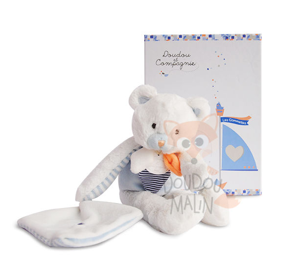  les gommettes ours peluche blanc bleu orange 